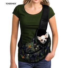 Carrier Night Tropical Hawaii Pattern Fashion Pet Cat Dog Carrier Messenger Bag Travel Portable Mesh Messenger Shoulder Bags Backpack