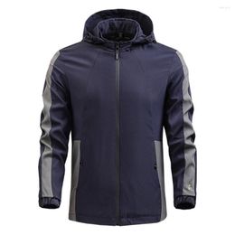 Men's Jackets Men's Military Jacket Spring And Autumn Casual Windbreaker Breathable Hooded Outdoor Thin Coat 5XL Clothes