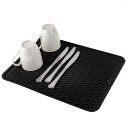 Table Mats Drying Rack For Bottles And Bags Daily Kitchen Tableware Bowl Wine Glass Drain Pad Large Thickened With Four Raised Size