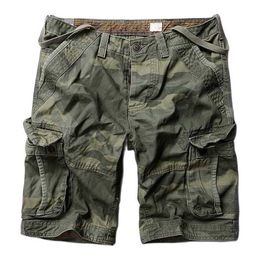 Men's Shorts Trendy Camouflage Cargo Shorts Men Causl Military Style Cotton Board Shorts Loose Baggy Short with Multi Pocket Man Clothes 230509