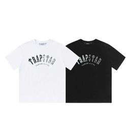 trappp Designer Fashion Clothing Tshirt Short Sleeve T-shirt Arch Hip Hop Rap Drill Luxury Casual Cotton Streetwear Sportswear Tops Rock Hip hop for sale