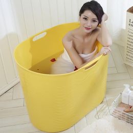 Bathtubs Foldable Bath Tub Adults Thick Women Portable Bath Tub Adults Large Seat Sauna Plastic Baignoire Pliable Spa Accessories CC50YP