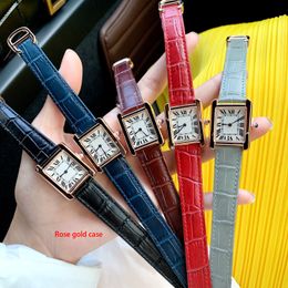 Women Watches Quartz Movement Leather Strap Dress Watch Men Wristwatch Splash Waterproof Lover Clock Design Rose Gold Case Original Clasp Montre De Luxe