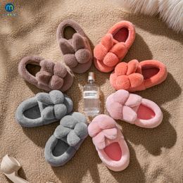 Slipper Children Indoor Slippers For Home Soft Slippers Girls Winter Warm Fluffy Kids Shoes Mum Dad Floor Baby Slippers Boys Miaoyoutong 230509