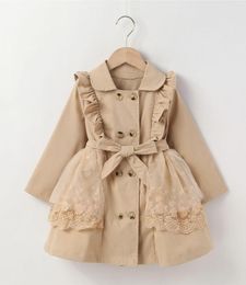 Coat Clothes Mesh Baby 2023 Clothing Warm Kids Fashion Spring Windbreaker Child Jackets Girls Long Children