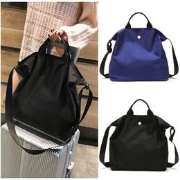 LL-032 Tote Bags Women Handbag Gym Outdoor Sports Chic Shoulder Bag Travel Casual Cross Body Pack Large Capacity Nylon Shopping Bags Stuff Sacks