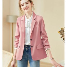 Women's Suits 2023 Spring Autumn Blazers Women's Korean Design Sense Suit Jacket Office Lady Slim Blazer Temperament Coats Tops