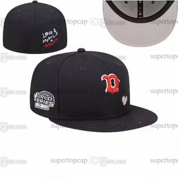 Men's Baseball Full Closed Caps Black Colour B Letter Bone Men Women Yellow Blue All Teams Sport 2023 World Fitted Hats Ed Series" Love Hustle Flowers F15-01