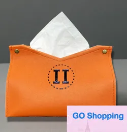Quality Tissue Boxes & Napkins 1pc Practical Leather Box Fashion Paper Storage Container For Home Car Boutique