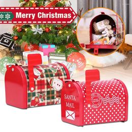 Gift Wrap 1pc Christmas Gifts For Chlid Mail Box Design DIY Packing Cookies Chocolate Candy Xmas Party Decor Supplies