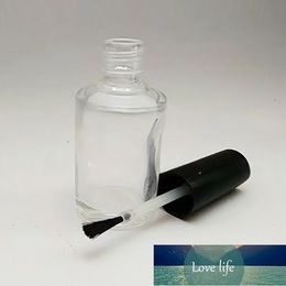 Empty Transparent Glass Nail Polish Bottles Brush Lid Small Glass Bottle For Nail Art Essential Oil Container