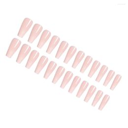 False Nails 1/2/3 Coffin Fake Nail Glossy Scratch Resistant Press-on Fingernails Removable Trimble Trend Manicure Stickers Women Girls Type