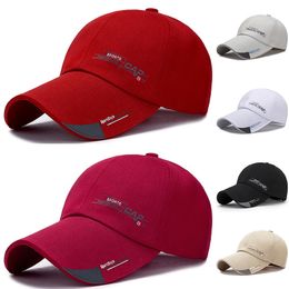 Ball Caps Summer Sports Mens Hat for Fish Outdoor Fashion Line Baseball Long Visor Brim Shade Sun Bone Gorras 230508