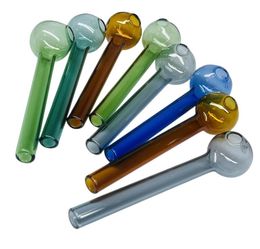 ACOOK 4 inches colourful water pipe thick pyrex glass oil burner pipes Tube Glasses Pipes