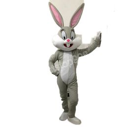 New Easter Bunny Mascot Costumes Christmas Fancy Party Dress Cartoon Character Outfit Suit Adults Size Carnival Easter Advertising