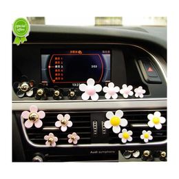Other Exterior Accessories 4 Pcs Car Outlet Vent Per Clip Small Daisy Air Conditioning Aromatherapy Interior Decoration Supplies Fre Dhzlx