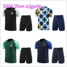 2023 2024 New Algeria soccer Jerseys tracksuits MEN AND KIDS Short sleeved training suit MAHREZ Algerie maillot de foot FEGHOUL football sportswear Survetement TOP