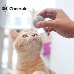 Toys Cheerble Ball Small Plush Ball Pet Toy Wickedball 100%Automatic Jump Ball Smart Teasser Cat and Dog Toys Biteresistant