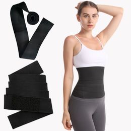 Womens Shapers Women Waist Bandage Wrap Trimmer Belt Trainer Shaperwear Tummy Control Slimming Fat Burning For Postpartum Sheath 230509