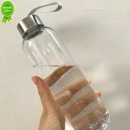 300/400/500ML Plastic Transparent Round Portable Water Bottles Outdoor Hiking Sports Travel Carrying for Water Bottle Drinkware