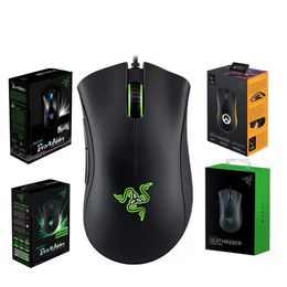 top popular Razer DeathAdder Chroma Elite Viper Mini Game Mouse USB Wired 5 Buttons Optical Sensor Mouse Black White Standard Essential Edition Gaming Mice With Retail Package 2024
