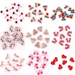 Charms 20Pcs/Lot Mix Animal Butterfly Dragonfly Floating Red Wine Pendant For Living Locket Necklaces Jewelry Making