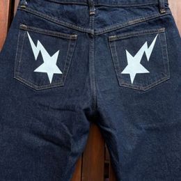 Men's Jeans Y2k Mens Harajuku Hip Hop Star Graphics Print Oversized Baggy Denim Pants Punk Rock Gothic Wide Trousers Streetwear 230509 Winter01 357