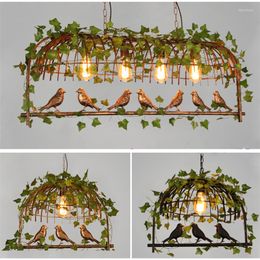 Pendant Lamps Retro Industrial American Style Restaurant Coffee Shop Clothing Bar Creative Bird Chandelier