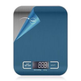Household Scales 10KG Kitchen Scales Stainless Steel Weighing For Food Diet Postal Balance Measuring LCD Precision Electronic 230506