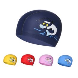 Swimming Caps Swimming cap for boys and girls colorful waterproof protector for swimming pool P230509