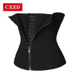 Womens Shapers CXZD Sports Corset Waist Trainer double pressing Cincher Underbust Body Shapewear corset Slimming Belt 230509