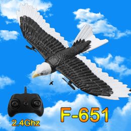Electric/RC Aircraft RC Plane Wingspan Eagle Bionic Aircraft Fighter Radio Control Remote Control Hobby Glider Aeroplane Foam Boys Toys for Children 230509