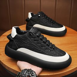 New Winter Casual Shoes Flat Shoes Cotton Wool Warm Mens Shoes Leather Mens Tool Boots Fashionable Cotton Shoes Shoes