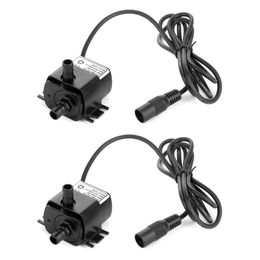 Accessories New 2X 12 Volt Small Mini Submersible Water Pump for DIY Swamp Cooler PC CPU Water Cooling Fountain Water Fall 63 GPH