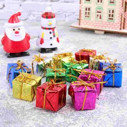 Christmas Decorations 60pcs Small Gift Box Delicate Tree Ornaments For Party Festival (Random Color)