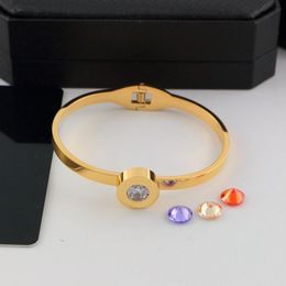 Luxury Austria Shining Crystal Tennis Bracelets Replaceable Diamond Charms Zircon Diamond Roman Link Bracelet Jewelry
