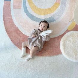 Carpets Cute Cartoon Bedroom Carpet Absorbent Non-slip Baby Play Game Mats Soft Thickened Area Rugs Foot Pads Home Deocr