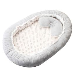 Bassinets Cradles born Baby Crib Portable baby Bed lounger Nest with Pillow Travel Infant nest Cotton Cradles Bassinet Bumper 230510