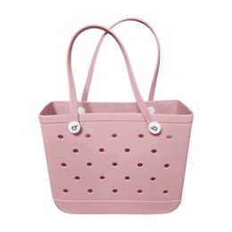 Storage Bags Large Size Rubber Beach Bags Waterproof Sandproof Outdoor EVA Portable Travel Bags Washable Tote Bag For Beach P230510