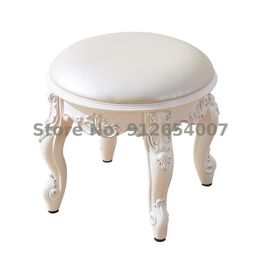 Clothing Storage & Wardrobe European-style Low Stool Coffee Table Household Small Sitting Pier Round Bench Backrest Living Room Sofa StoolCl