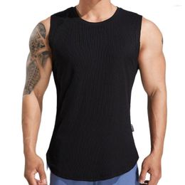 Men's Tank Tops Black Bodybuilding Men Summer Workout Sleeveless Shirt Male Gym Fitness Singlet Stringer Undershirt Training Clothing