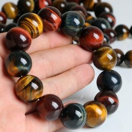 Charm Bracelets Drop Natural Tiger Eye Bracelet 10mm Beads Jewelry Accessories Multi Color Stone Men Women Wholesale