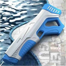 Sand Play Water Fun UNGH Water Gun Automatic Induction Water Absorbing Summer Electric Burst Water Gun Beach Outdoor Water Fight Toys Gift