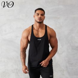 Mens Tank Tops Vest Fashion Men Clothing Gym Sports Fitness Quick Dry Breathable Elastic Cotton Top Running Basketball Training 230509