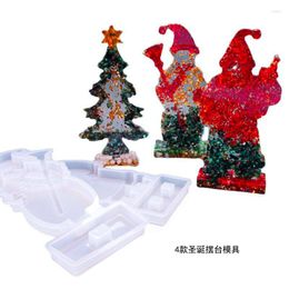 Baking Moulds Christmas Festival Colltion Pendant Plaster Cooking Tools Decoration Silicone Mould Fondant Sugar Craft Cake