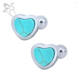 Stud Earrings Romantic Heart Resin Ear Earring 316 Stainless Steel Piercing Brincos For Women Girl Female Wedding Party Jewellery