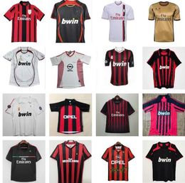 AC MilanS Retro soccer JerseyS 02 03 04 05 06 07 08 09 10 11 12 88 89 99 90 91 92 93 94 95 96 97 98 00 Home Away VAN BASTEN GULLIT KAKA PIRLO RONALDO Football shirt SHEVCHENKO ASDF