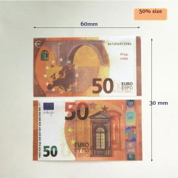Prop money faux billet Copy money Paper Festive Party Toys party 10 20 50 100 Fake Euro Movie Banknote For Kids Christmas Gifts Or Video Film