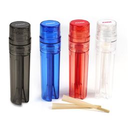 Smoking Pipes Integrated plastic cigarette grinder for grinding cans