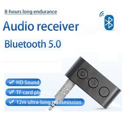 New Card TF3.5 AUX Bluetooth Receiver Car Bluetooth Adapter 5.0 Stereo Car Bluetooth Stick